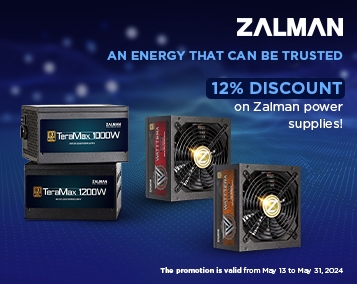 Charge your PC with Zalman power! 12% off! Don't miss the moment!