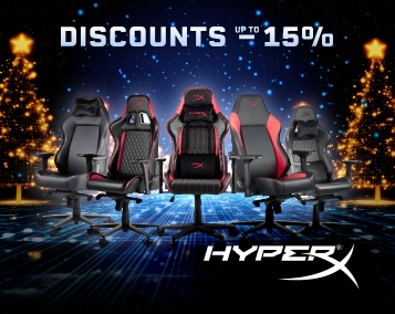HyperX New Year’s Hits: Up to 15% Discounts on Gaming Chairs