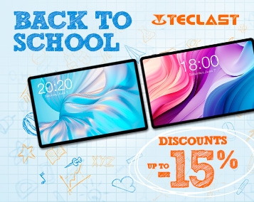 Back to School with Teclast: Discounts on Tablets up to 15%